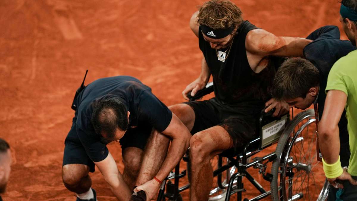 French Open: Erste Diagnose nach Verletzungsdrama um Alex Zverev