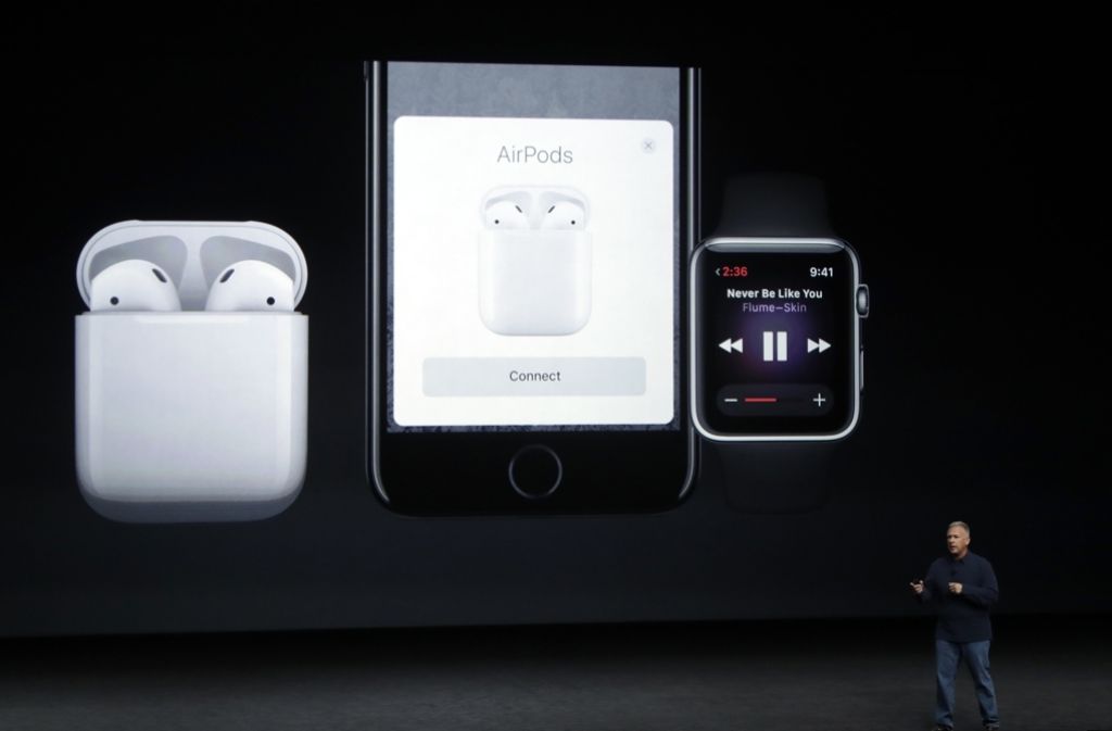 Am Mittwochabend hielt Apple seine Keynote ab, neben dem iPhone 7 wurde unter anderem auch die Apple Watch „Series 2“ und neue Kopfhörer vorgestellt. Foto: AP