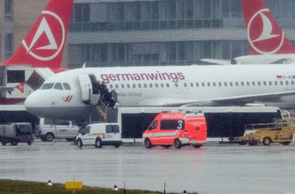 Eine Germanwings-Mschine musste am Samstagmittag außer Plan am Stuttgarter Flughafen landen.