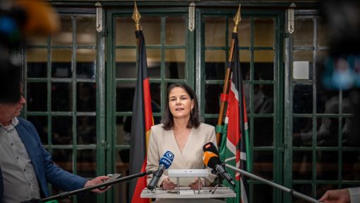 Außenministerin Annalena Baerbock (Grüne) ruft Israel zur Zurückhaltung auf. Foto: dpa/Michael Kappeler