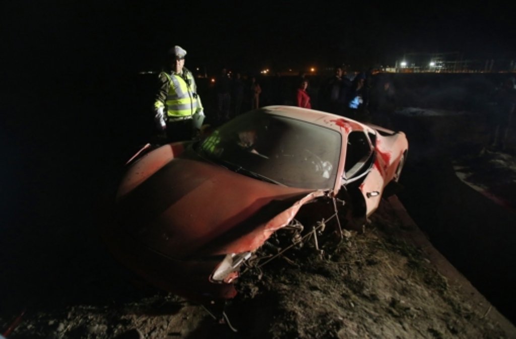 Der frühere Bayer-Star Arturo Vidal war in Chile mit seinem Ferrari in einen Unfall verwickelt.