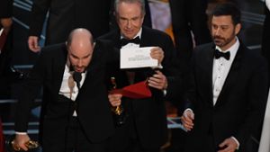Laudator Warren Beatty sorgte für eine große Verwirrung bei den Oscars, als er den falschen Film verkündete. Foto: AFP