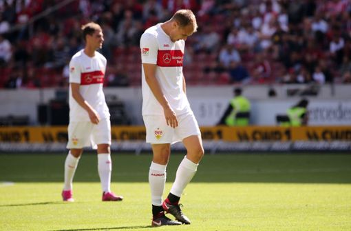 Souverän geht anders: Der VfB Stuttgart hat gewonnen, aber nicht unbedingt verdient. Foto: Pressefoto Baumann/Julia Rahn