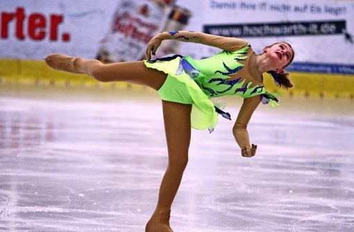 Katharina Vogl vom tus Eissport erreichte Platz 13 in der Nachwuchsklasse II der Damen. Foto: Yavuz Dural