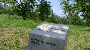 Der Platz, an dem Yvan Schneider starb, ist zu einer Gedenkstätte geworden. Foto: Sigerist