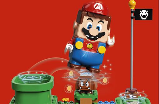 Super Mario gibt es bald auch als Klötzchenversion. Foto: Lego