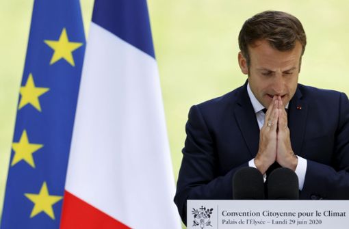 Emmanuel Macron: Denkzettel bei der Kommunalwahl Foto: AP/Christian Hartmann