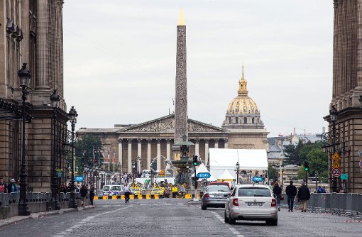 Stunden vor der Ankunft der Tour de France kam es in Paris zu einem Zwischenfall. Foto: dpa