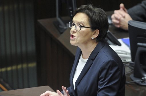 Die polnische Regierungschefin Ewa Kopacz zeigte sich am Donnerstag angriffslustig. Foto: AP
