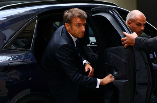 Frankreichs Präsident kommt am Montag nach Ludwigsburg. Foto: AFP/YVES HERMAN