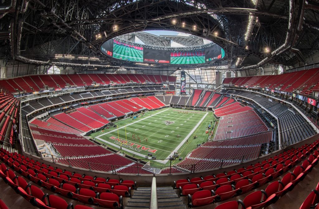 Mercedes Benz Stadium In Atlanta So Gigantisch Ist Die Spielstätte Des Super Bowls Sport Stuttgarter Nachrichten