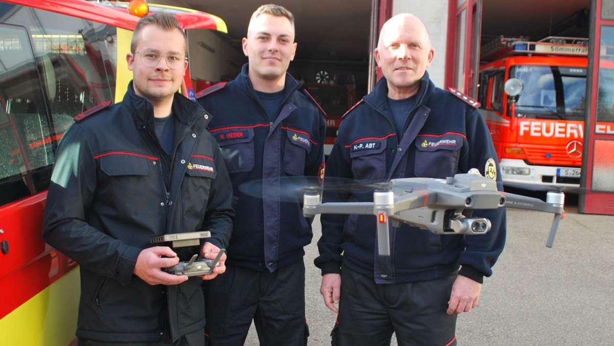 Bei Großbränden im Einsatz: Die  Drohneneinheit  der Stuttgarter Feuerwehr