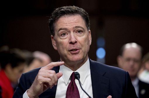 Ex-FBI-Chef James Comey sagte vor dem Geheimdienstausschuss des US-Senats aus. Foto: AP
