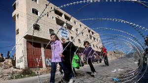 Ein Siedler-Haus in Hebron nach der Räumung.  Foto: EPA