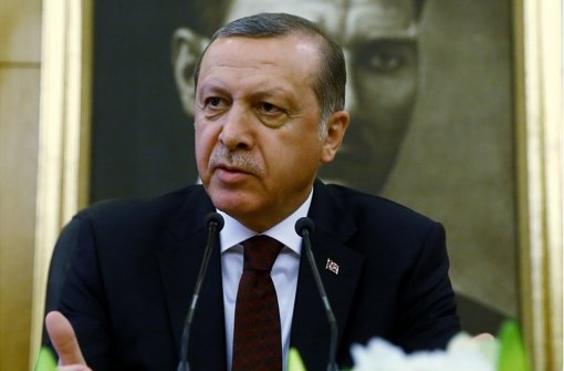 Der türkische Präsident Erdogan wird in dem kritisierten Video auf die Schippe genommen. Foto: Pool Presidential Press Service