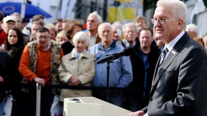 Kretschmann hat das Bürgerfest zum Tag der Deutschen Einheit eröffnet