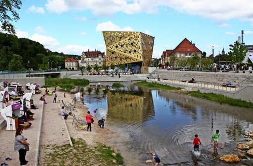 Vorbild Schwäbisch Gmünd: Die Stadt an der Rems hat das Thema „Stadt am Fluss“ beispielhaft umgesetzt, finden die Organisatoren des Projekts „Zukunft Bad Cannstatt“. Stuttgart könnte sich davon etwas abschauen. Foto: Herschmann