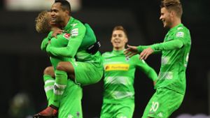 Borussia Mönchengladbach nach Sieg Dritter