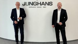 Matthias Stotz (links) verlässt Junghans.  Hannes Steim führt künftig den Uhrenhersteller als alleiniger,  geschäftsführender Gesellschafter. Foto: Junghans