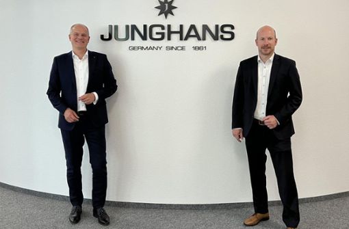 Matthias Stotz (links) verlässt Junghans.  Hannes Steim führt künftig den Uhrenhersteller als alleiniger,  geschäftsführender Gesellschafter. Foto: Junghans