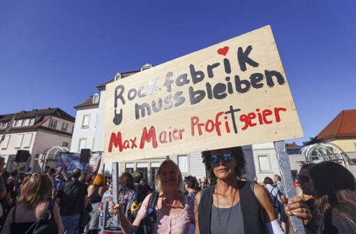 Bei einer Demonstration im September sind Tausende für die Rockfabrik auf die Straße gegangen. Foto: factum/Simon Granville