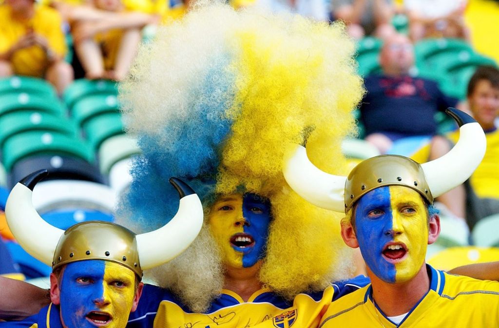 Die schwedischen Fans sind heiß auf die Weltmeisterschaft.
