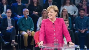 Angela Merkel zu Gast bei der ZDF-Sendung „Klartext“ Foto: ZDF
