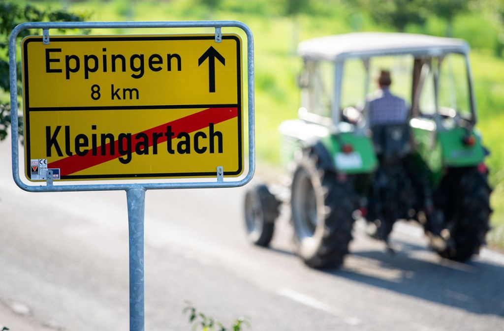 In dem Städtchen nördlich von Stuttgart ist die Grenze zwischen Baden und Württemberg teilweise noch vorhanden – auch in den Köpfen. Foto: dpa