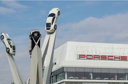 Das Porsche Zentrum in Stuttgart. Foto: AFP