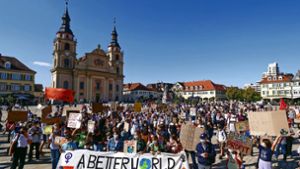 Demonstranten: „wählt klimagerecht“