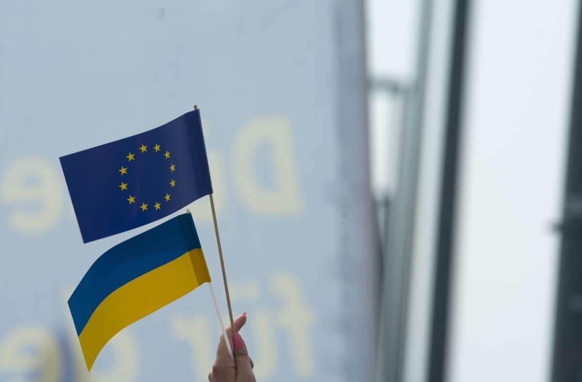 Die EU  hat die Ukraine  in den Kreis der Beitrittskandidaten aufgenommen. (Symbolfoto) Foto: IMAGO/NurPhoto/IMAGO/Ying Tang