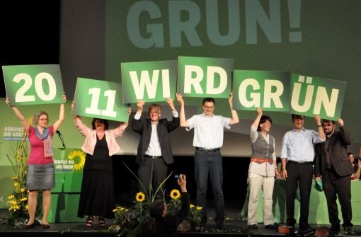 Die Grünen sind auf der Euphoriewelle. Foto: dpa