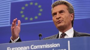 EU-Kommissar Günther Oettinger Foto: dpa