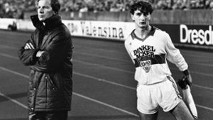 Benthaus führte den VfB 1984 zum Meistertitel – reicht das zum Jubiläumscoach? Foto: Pressefoto Baumann