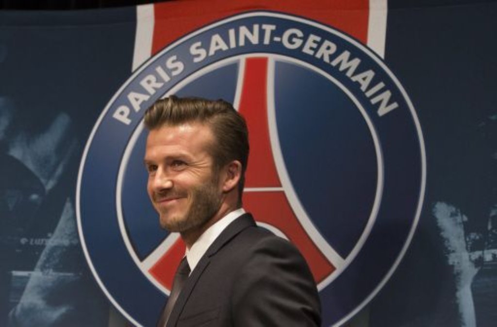 Fußball-Weltstar David Beckham hat wenige Wochen nach seinem Ausstieg bei Los Angeles Galaxy überraschend beim französischen Tabellenführer Paris Saint Germain angeheuert. Foto: dpa