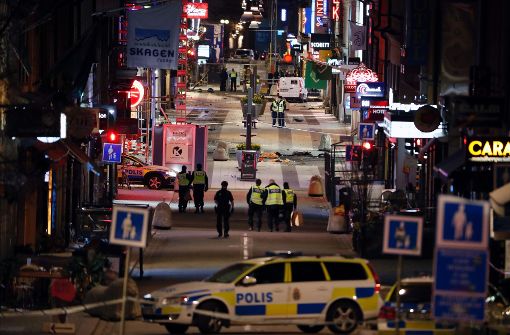Am 7. April sind bei einem Attentat in der Stockholmer Innenstadt fünf Menschen getötet worden. Foto: AFP