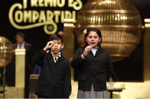 Kinder singen die gezogenen Zahlen bei „El Gordo“ traditionell. Foto: Europa Press
