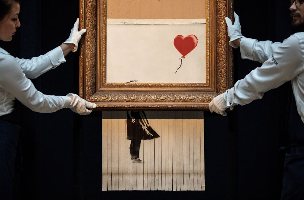 Auktion in London Banksy wollte sein Werk eigentlich vollständig