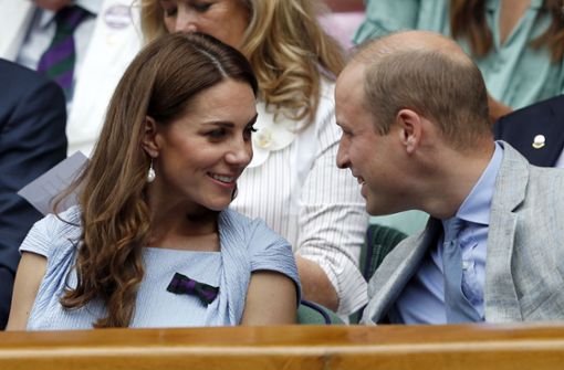 Herzogin Kate ist bereits den zweiten Tag in Folge zu Gast in der Royal Box – am Sonntag mit Ehemann Prinz William. Foto: Pool