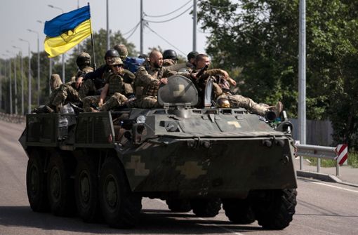 Ukrainische Soldaten in der Region Donezk Foto: dpa/Leo Correa