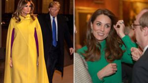 Herzogin Kate und Melania Trump ballern mit Farbe