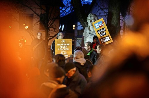 Bereits kurz vor der Landtagswahl haben Bürger im Februar gegen eine Veranstaltung der AfD in Backnang demonstriert. Foto: Gottfried Stoppel/Archiv