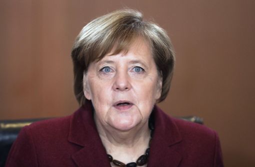 Angela Merkel zeigt sich enttäuscht nach dem abgelehnten Brexit-Deal. Foto: AP