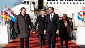  Kronprinz Haakon in München gelandet