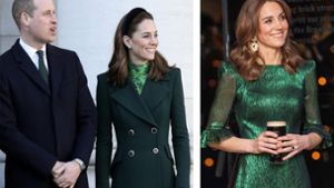 Es grünt so grün: Prinz William und Herzogin Kate kleiden sich in Irland in den Landesfarben. Foto: AP/Morrison/Faith
