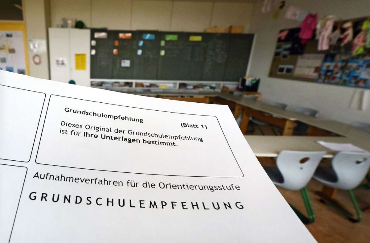 Rund 90 Prozent der Kinder wechseln im Land mit einer entsprechenden Empfehlung aufs Gymnasium. Foto: dpa/Bernd Weissbrod