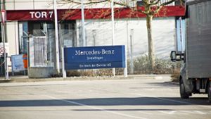 Busverkehr zum Mercedes-Werk in Sindelfingen stockt