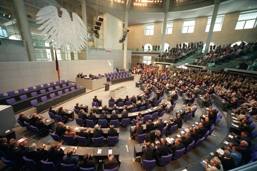 Im Reichstagsgebäude durften die Sillenbucher ihre Arbeit vorstellen. Foto: dpa