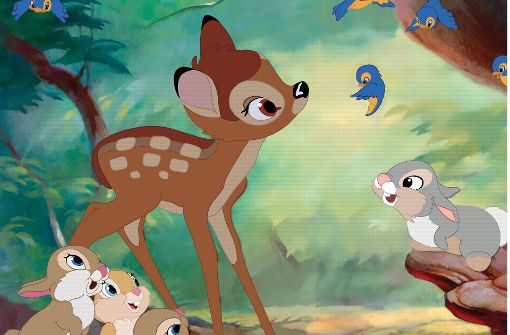 Bambi in einer Szene des Films “Bambi“ aus der Bambi Signature Collection (2017). Anfang August jährt sich die Premiere des Zeichentrick-Filmklassikers zum 75. Mal. Foto: /DVD Bambi/Disney