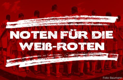 Bewerten Sie die Leistung der VfB-Spieler – vergeben sie die Noten für die Weiß-Roten. Foto: StZN/Baumann